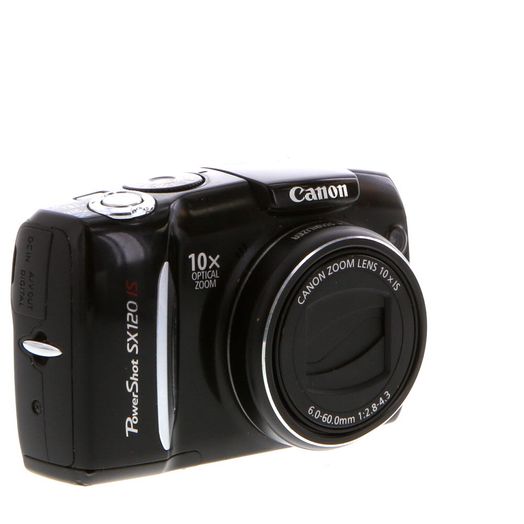 Canon PowerShot SX120 IS Digital Camera, Black {10MP}