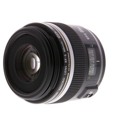 Canon EF-S 60mm f/2.8 Macro USM Autofocus APS-C Lens, Black