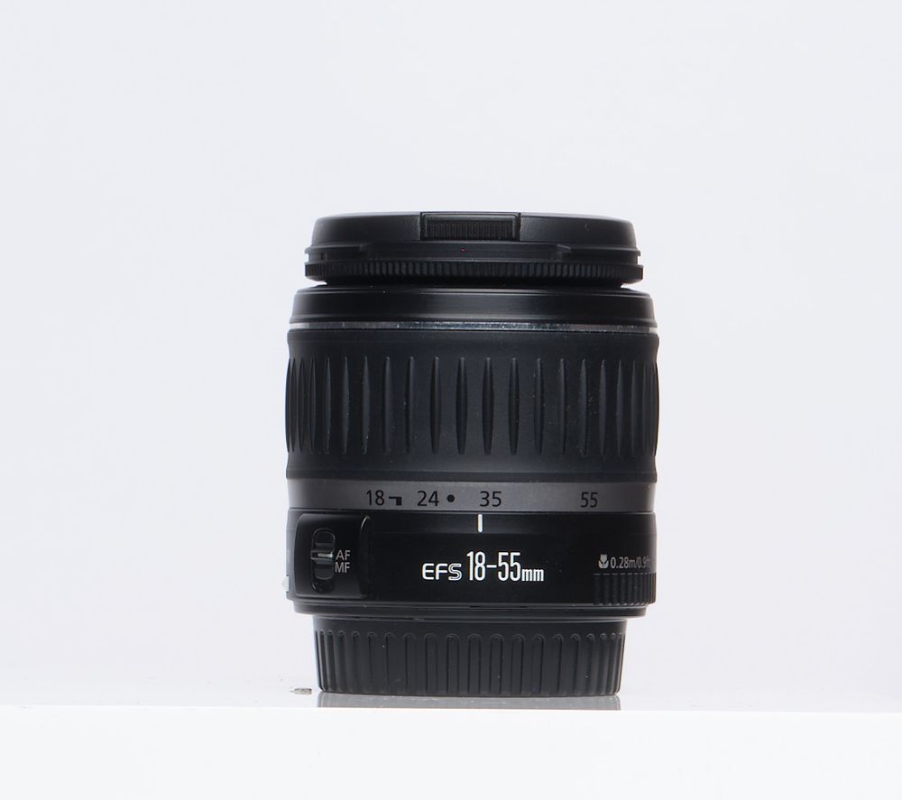 Canon EF-S 18-55mm f/3.5-5.6 II Autofocus APS-C Lens, Black {58}