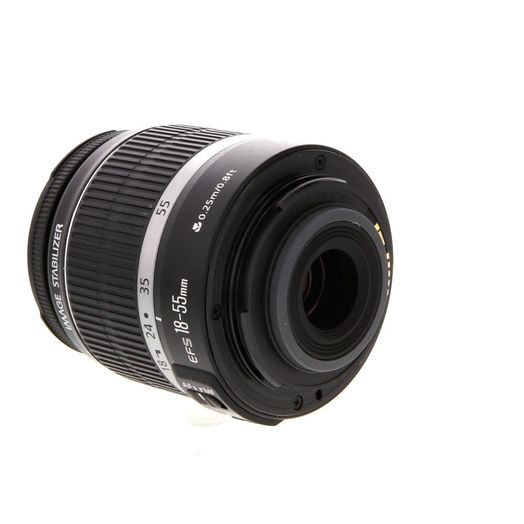 Canon EF-S 18-55mm f/3.5-5.6 IS Autofocus APS-C Lens, Black {58