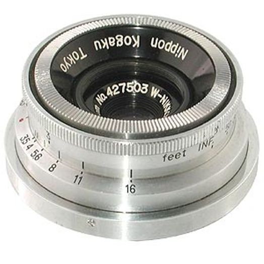 Nikon 3.5cm (35mm) f/3.5 W-Nikkor.C Nippon Kogaku Japan Lens for