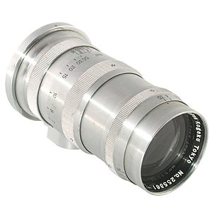 Nikon 13.5cm (135mm) f/3.5 Nikkor-Q.C Nippon Kogaku Japan Lens for Rangefinder, Chrome