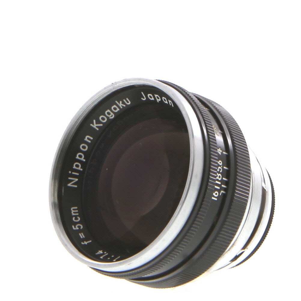 Nikon 5cm (50mm) f/1.4 Nikkor-S Nippon Kogaku Japan Lens for Rangefinder, Black/Chrome