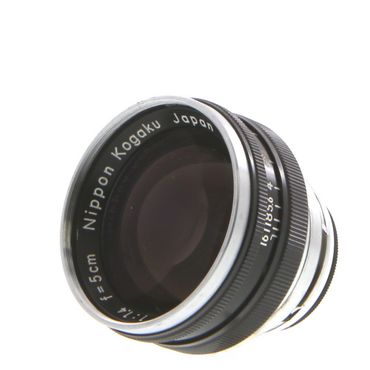 Nikon 5cm (50mm) f/1.4 Nikkor-S Nippon Kogaku Japan Lens for Rangefinder, Black/Chrome