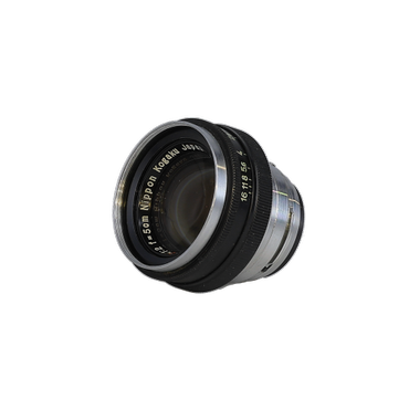 Nikon 5cm (50mm) f/2 Nikkor-H.C Nippon Kogaku Japan Lens for Rangefinder, Black/Chrome