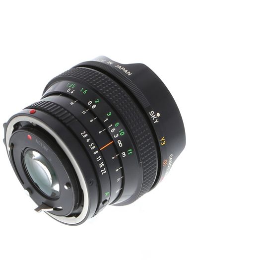 Canon 15mm f/2.8 Fisheye FD Mount Lens {Built-In Filters}