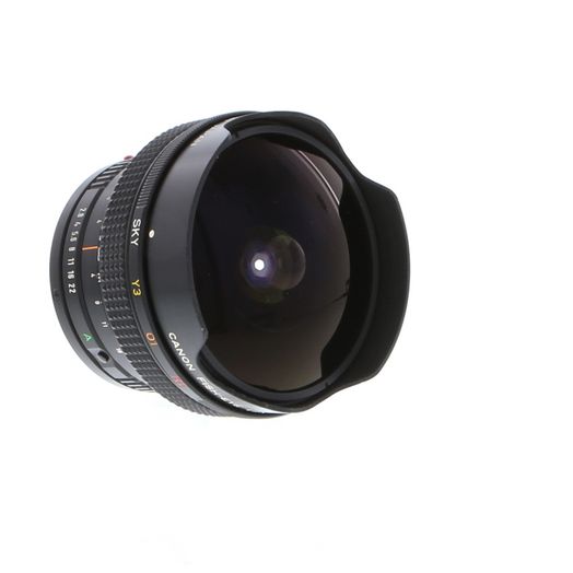 Canon 15mm f/2.8 Fisheye FD Mount Lens {Built-In Filters}