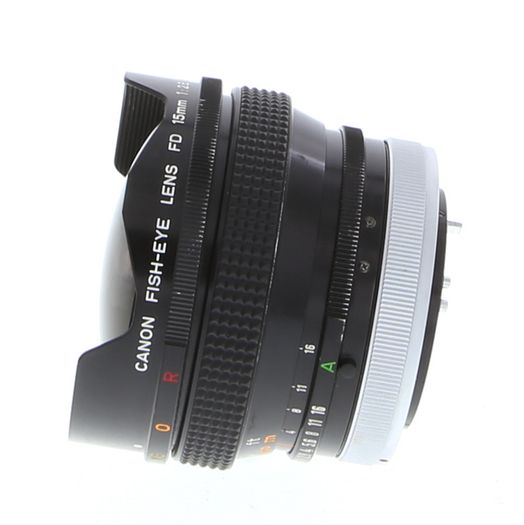 Canon 15mm f/2.8 Fisheye SSC Breech Lock FD Mount Lens {Built-In