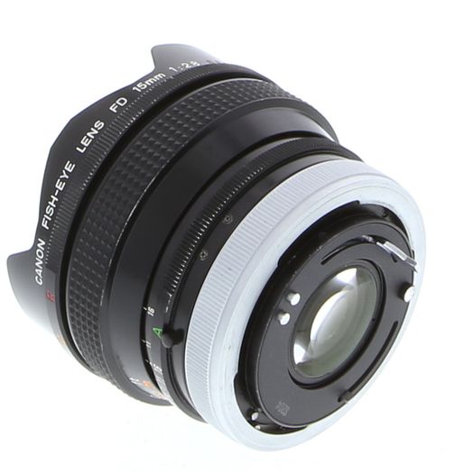 Canon 15mm f/2.8 Fisheye SSC Breech Lock FD Mount Lens {Built-In