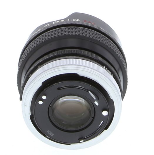 Canon 15mm f/2.8 Fisheye SSC Breech Lock FD Mount Lens {Built-In