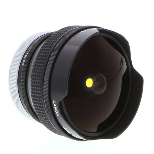 Canon 15mm f/2.8 Fisheye SSC Breech Lock FD Mount Lens {Built-In