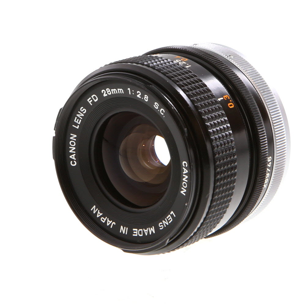 Canon 28mm f/2.8 SC Breech Lock FD Mount Lens