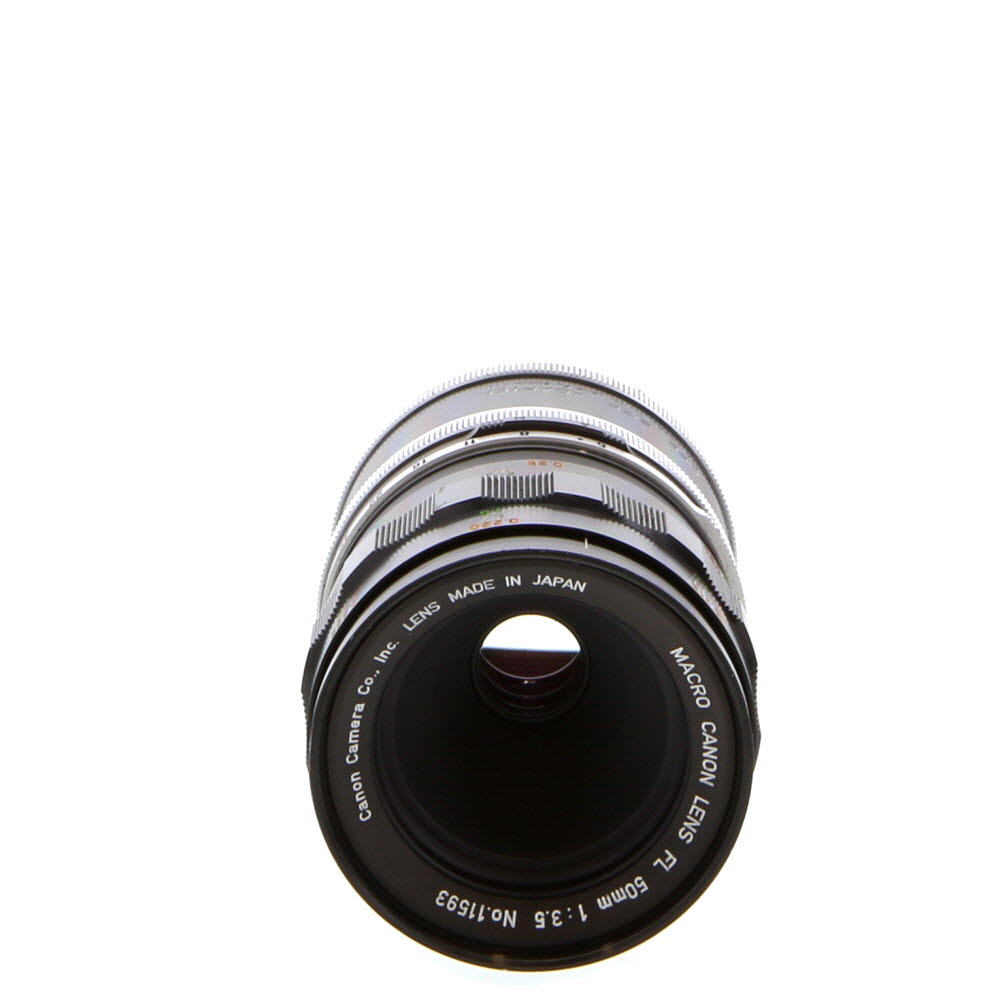 Canon 50mm F/3.5 Macro Breech Lock FL Mount Lens