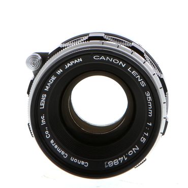 Canon 35mm f/1.5 Lens for Rangefinder Camera, Black/Chrome