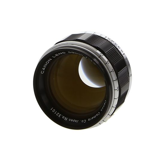 Canon 50mm F/1.2 Black/Chrome Lens For Rangefinder Cameras {55
