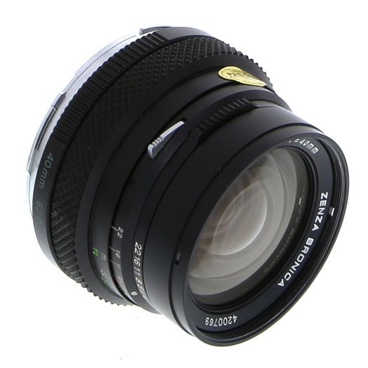 Bronica 40mm f/4 Zenzanon MC Lens for ETR System {62}