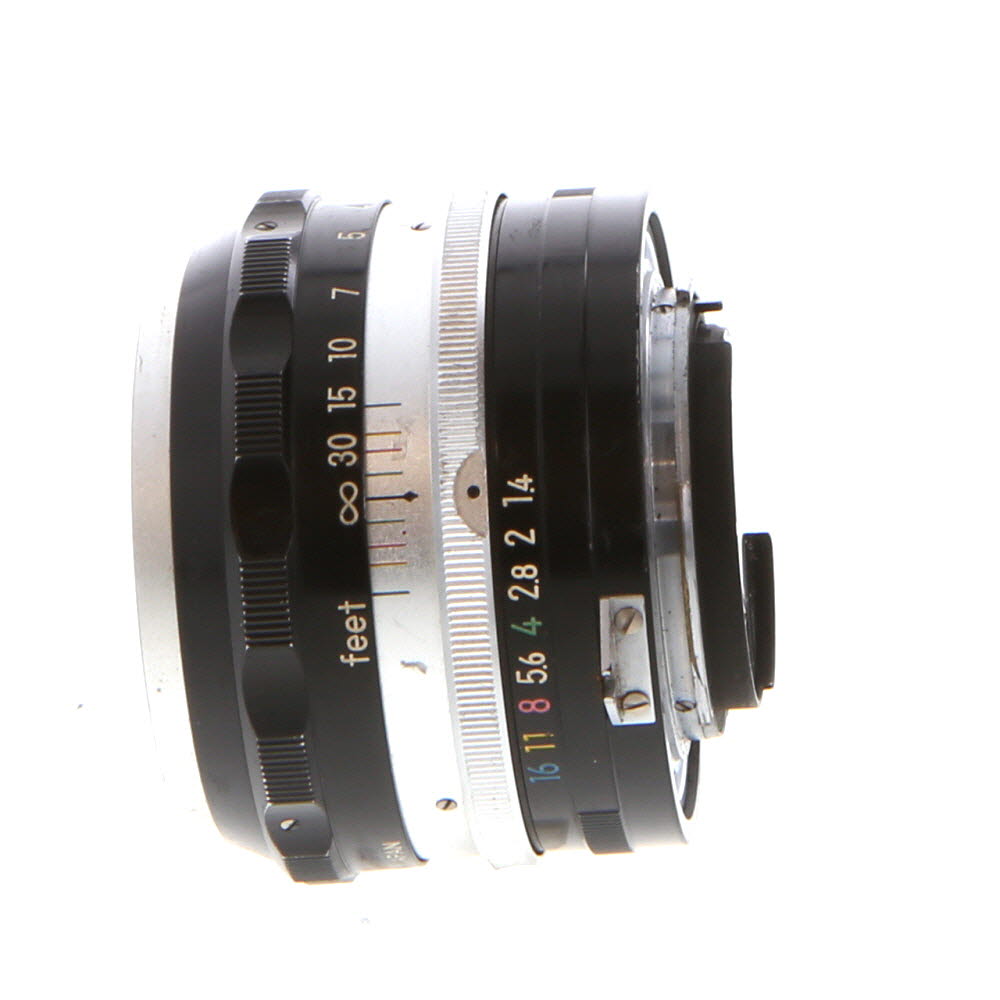 Nikon 50mm f/1.4 NIKKOR-S Auto Non AI Nippon Kogaku Japan PAT Pend Manual Focus Lens, Chrome