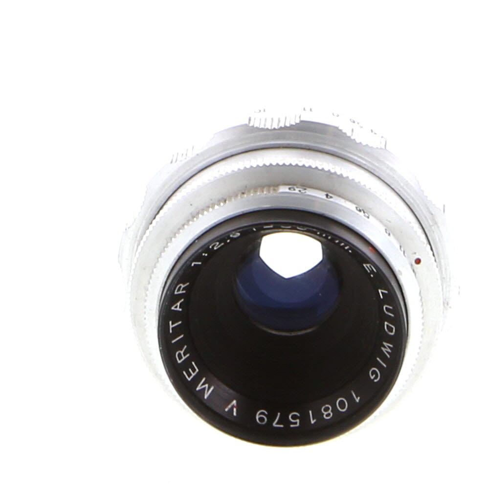 (none) E. Ludwig 50mm F/2.9 Meritar V Aluminum Lens For Exakta Mount