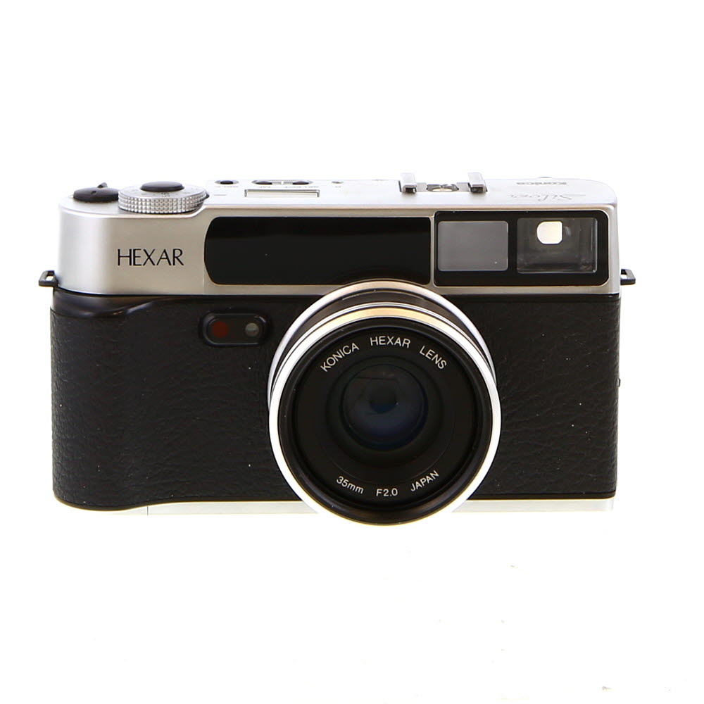 Konica Hexar 35mm Camera, Silver with 35mm f/2 Lens