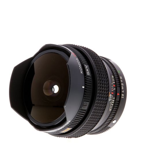 Konica 15mm f/2.8 Hexanon Fisheye AE UC AR Mount Lens {Built-in