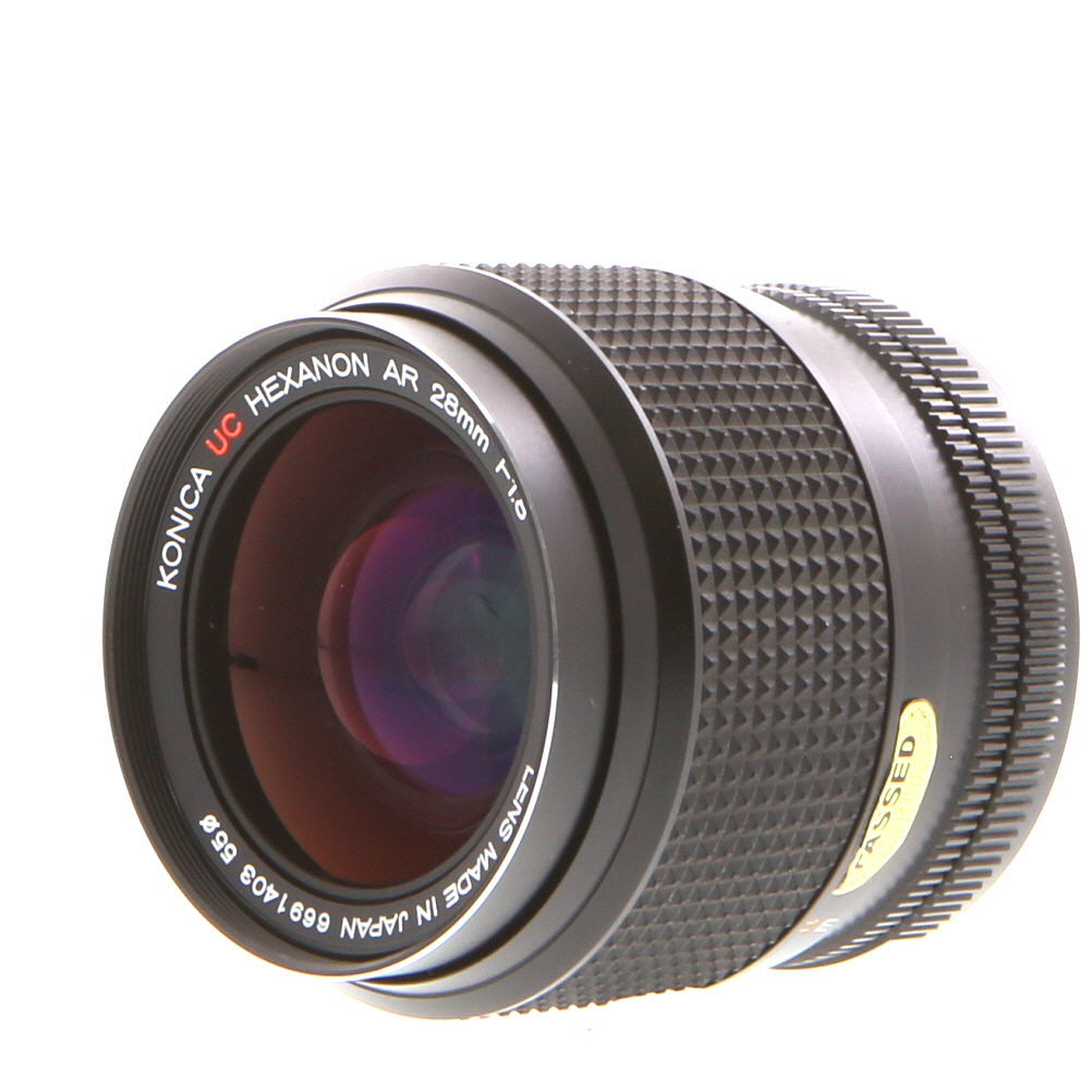 Konica 28mm F/1.8 UC Hexanon AE AR Mount Lens
