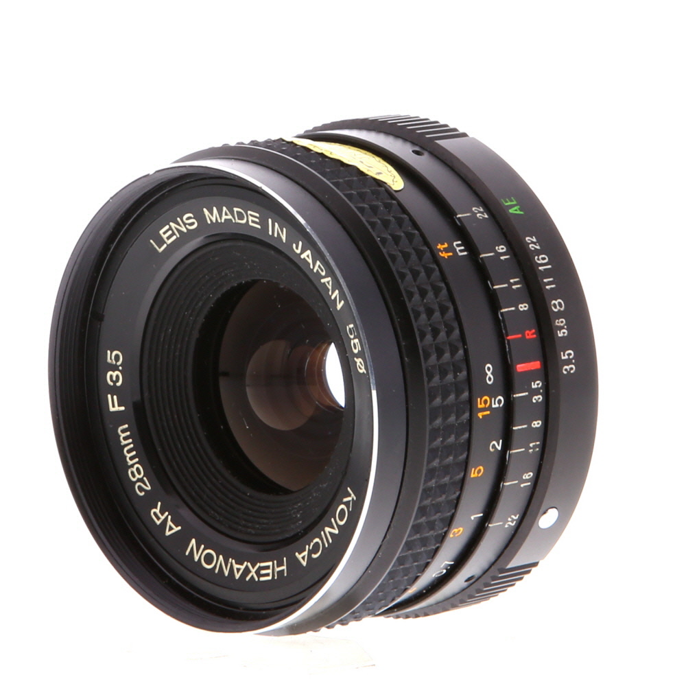 Konica 28mm F/3.5 Hexanon AE (F/22) AR Mount Lens