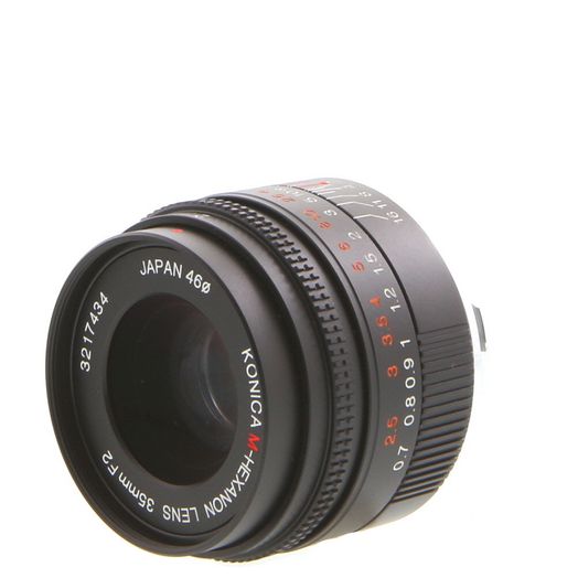 Konica 35mm f/2 M-Hexanon Lens for Hexar RF, Black {46}