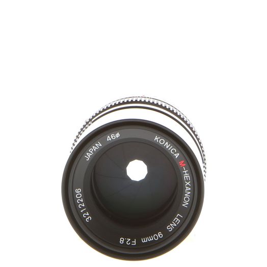 Konica 90mm f/2.8 M-Hexanon Lens for Hexar RF, Black {46}