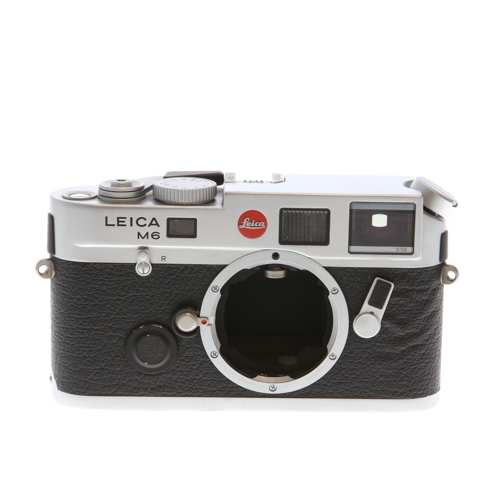 Leica M6 TTL (0.58X Finder/28-90mm) 35mm Rangefinder Camera Body, Silver Chrome