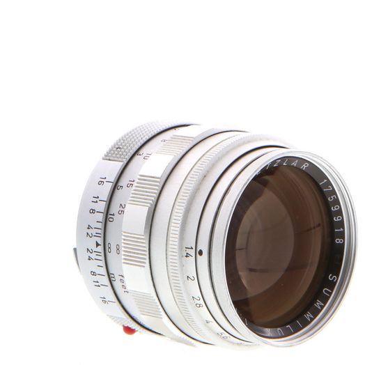 Leica 50mm f/1.4 Summilux Wetzlar M-Mount Lens, Germany, Chrome