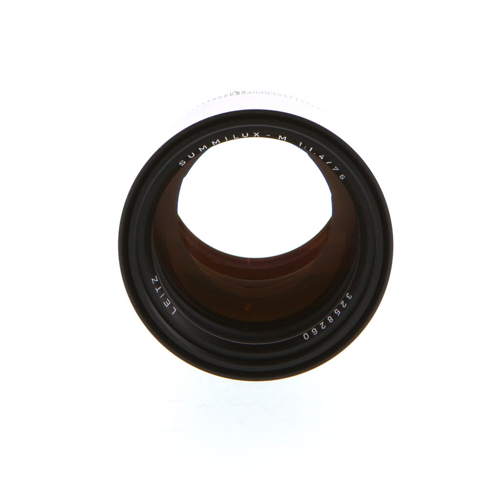 Leica 75mm f/1.4 Summilux-M M-Mount Lens with Built-In-Hood, Black, 6-Bit 11815