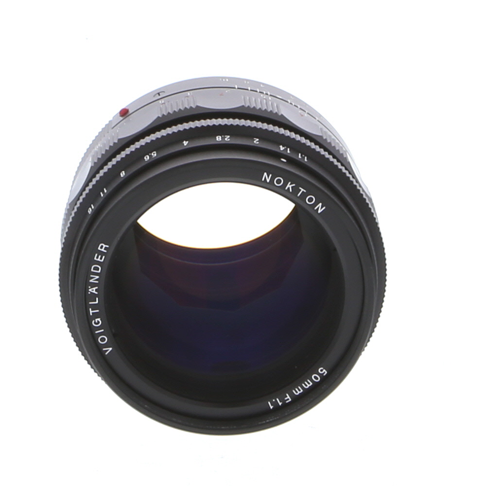 Voigtlander 50mm f/1.1 Nokton VM Lens for Leica M-Mount, Black