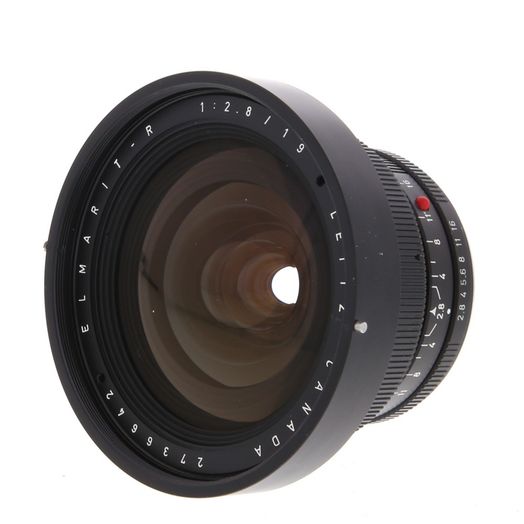 Leica 19mm f/2.8 Elmarit-R Leitz Canada Lens, 3 Cam, Black {82} 11225
