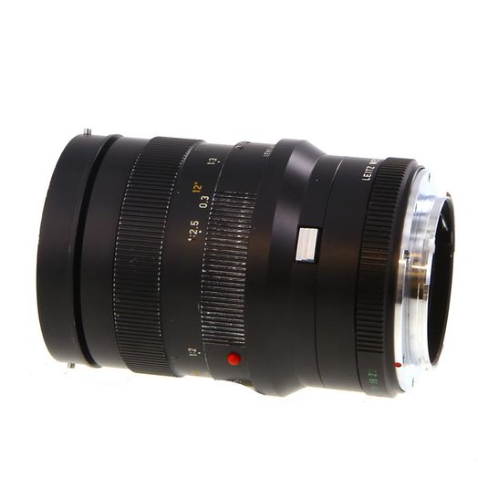 Leica 60mm f/2.8 Macro Elmarit-R 3 Cam Lens, Black {Series 8 In Hood}