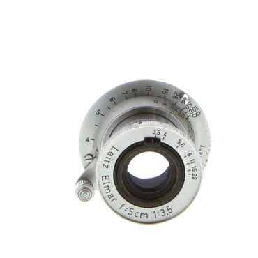 Leica 5cm (50mm) f/3.5 Elmar Collapsible (Min Aperture F/22) Screw Mount Lens
