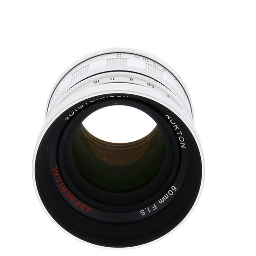 Voigtlander Nokton 50mm F/1.5 MC Version II - Monture Leica M - Chrome - Occasion Japon