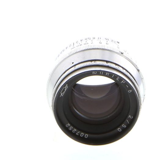 KMZ 50mm f/2 Jupiter-8 Lens for M39 Screw Mount, Chrome {40.5}