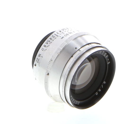 KMZ 50mm f/2 Jupiter-8 Lens for M39 Screw Mount, Chrome {40.5}