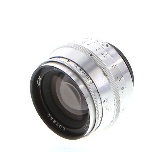 KMZ 50mm f/2 Jupiter-8 Lens for M39 Screw Mount, Chrome {40.5}