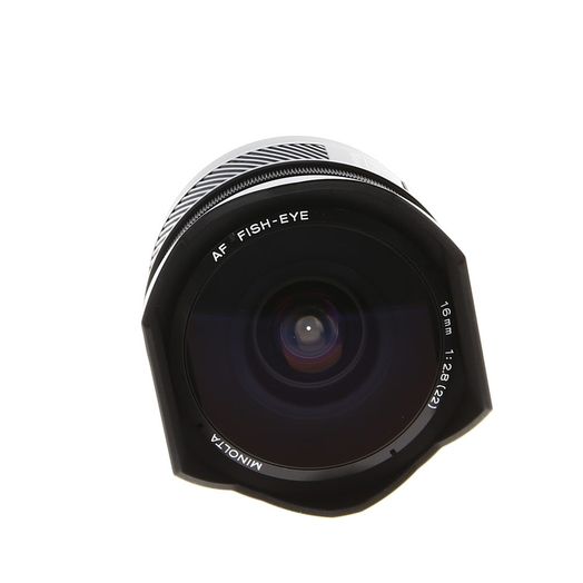 Minolta 16mm f/2.8 Fisheye Alpha Mount Autofocus Lens {Built-in