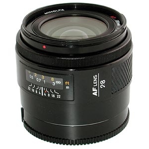 Minolta 28mm F/2 Alpha Mount Autofocus Lens