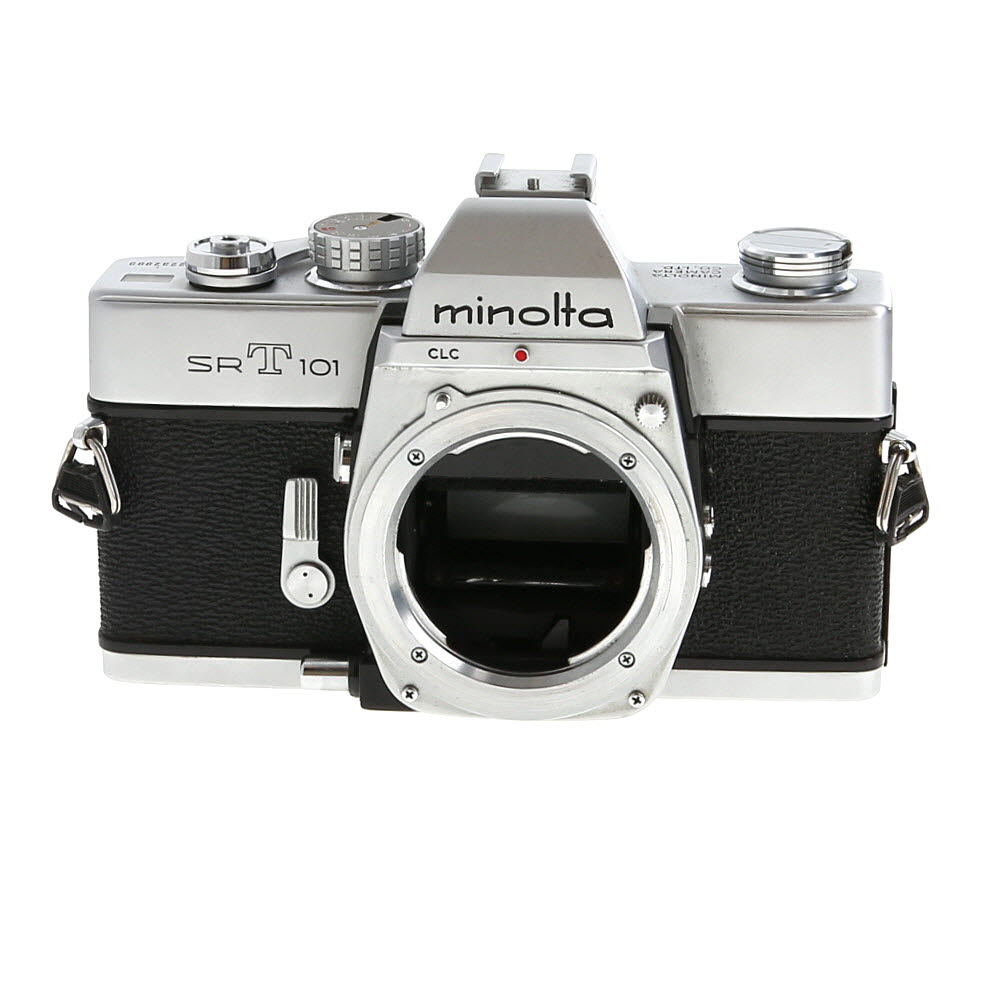 Minolta SRT 101 35mm Camera Body, Chrome (Version 1B with Chrome Speed Dial, Multi Slot Spool)