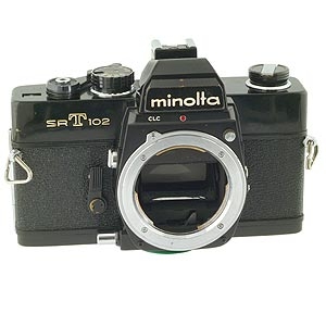 Minolta SRT 102 35mm Camera Body, Black (Version 2 without Mirror Lockup)