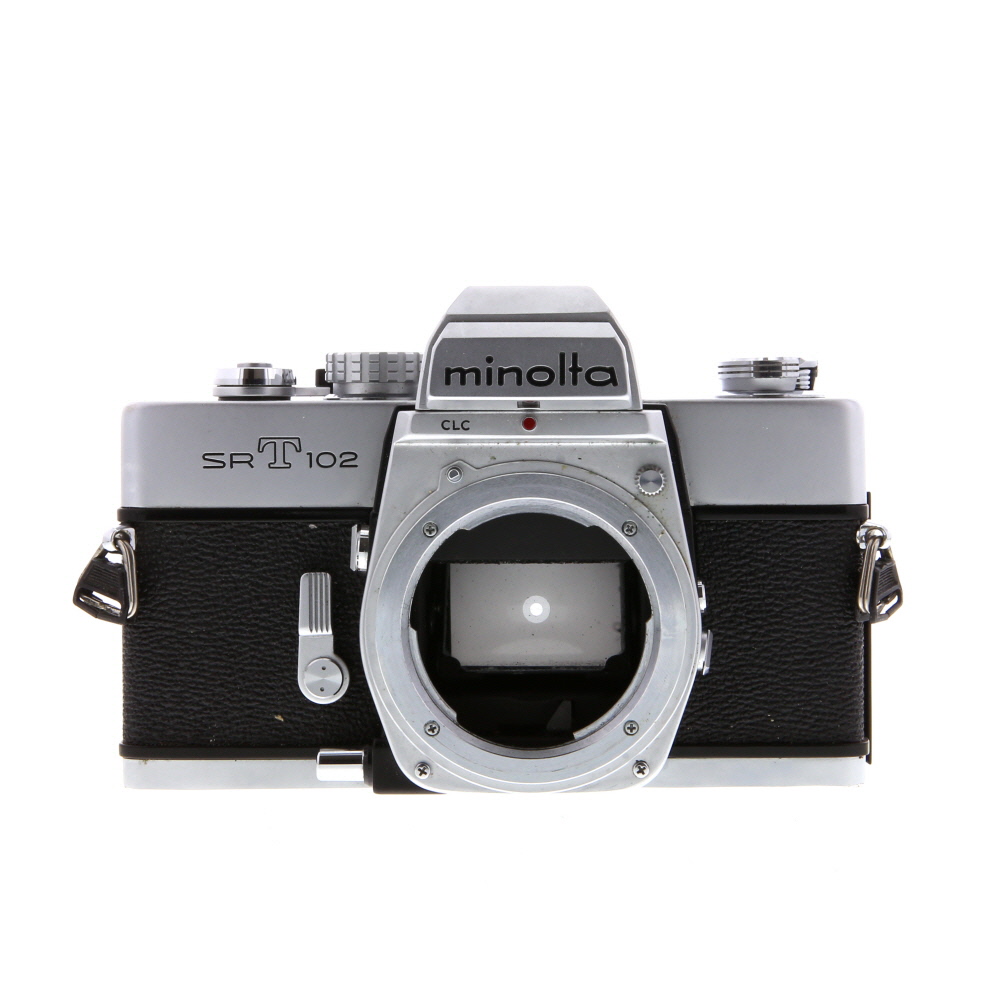 Minolta SRT 102 35mm Camera Body, Chrome (Version 1 with Mirror Lockup)