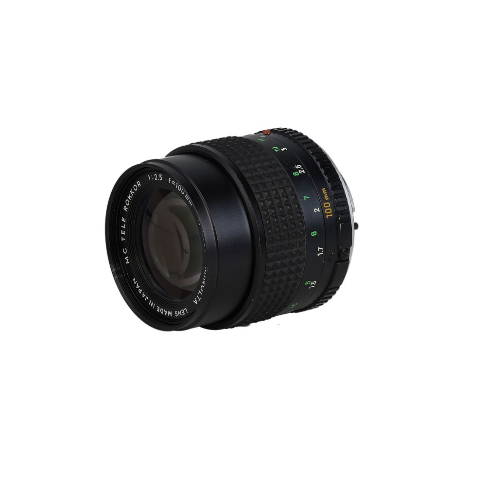 Minolta 100mm F/2.5 Tele Rokkor MC Mount Manual Focus Lens