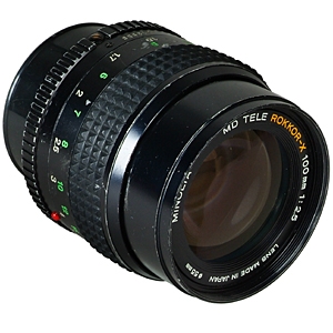 Minolta 100mm F/2.5 MD Mount Manual Focus Lens