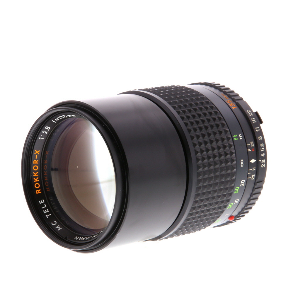 Minolta 135mm F/2.8 Tele Rokkor-X MC Mount Manual Focus Lens