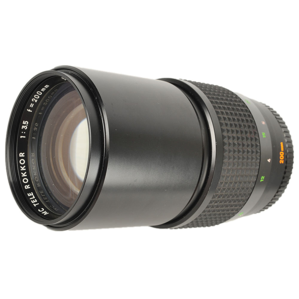 Minolta 200mm F/3.5 Tele Rokkor QF MC Mount Manual Focus Lens {62}