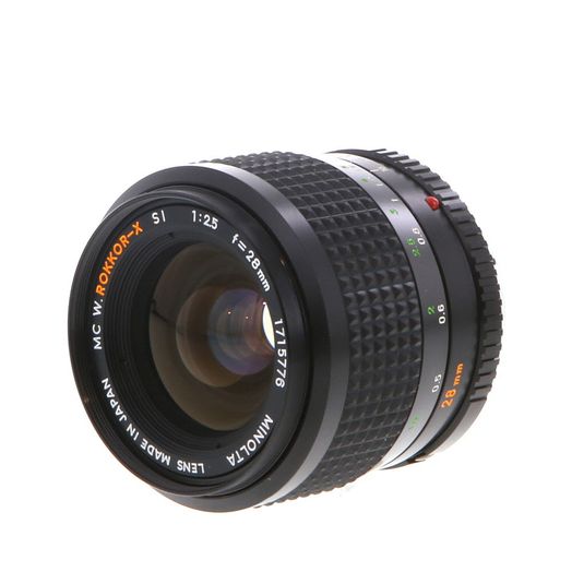 Minolta 28mm f/2.5 MC W. Rokkor-X SI Manual Focus Lens for MC-Mount {