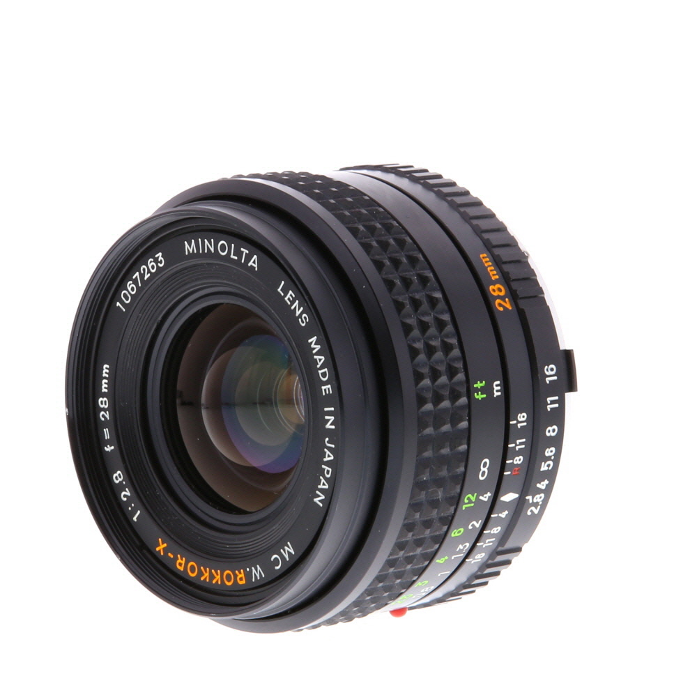 Minolta 28mm F/2.8 W Rokkor X MC Mount Manual Focus Lens